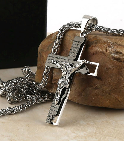 Men's Stainless Steel Cross Chain