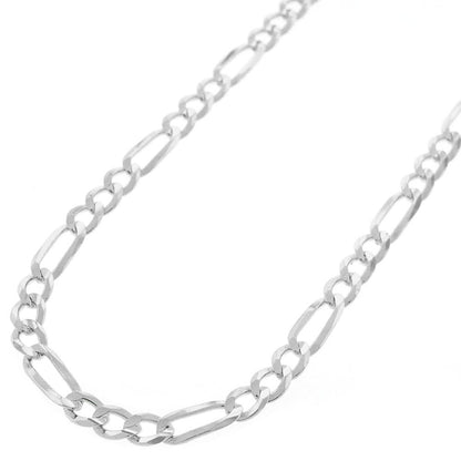 Authentic Solid Sterling Silver 4MM Figaro Link Chain|.925 Sterling Silver