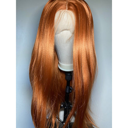 Ginger Orange Hair | Lace Front Wig|Straight Hair Wigs For Women