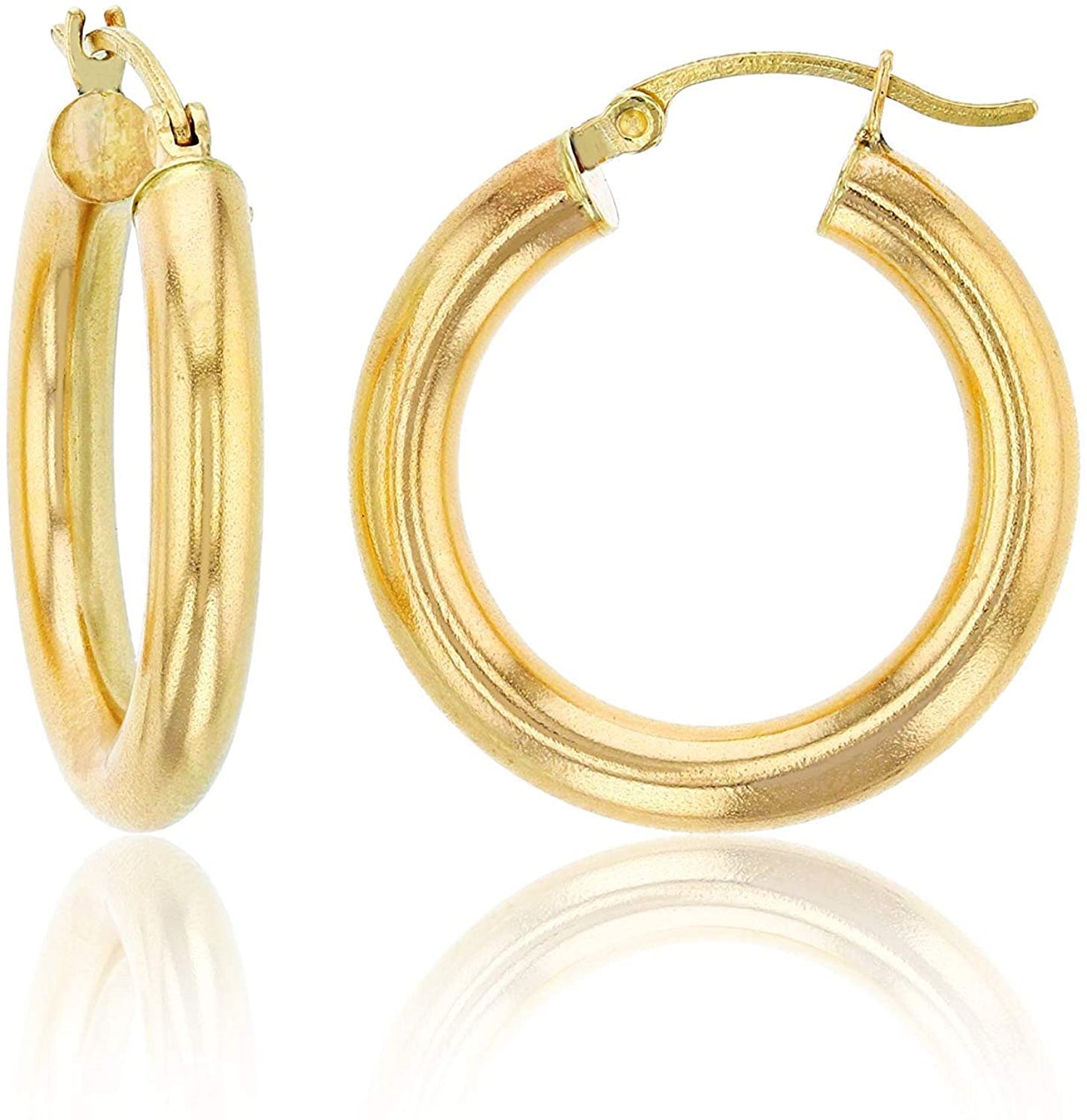 14Karat Simple Classic Jewelry-Real Solid Yellow Gold Hoops Earrings.gold earrings, hoop earrings, 14k gold earrings, earrings,14k yellow gold, gold earrings for women, 14 karat gold earrings, 14k gold hoop earrings, gold earrings for women 14k real gold, gold jewelry, gold studs, gold earrings studs, earrings gold, real gold earrings, 14k gold earrings for women, small gold earrings