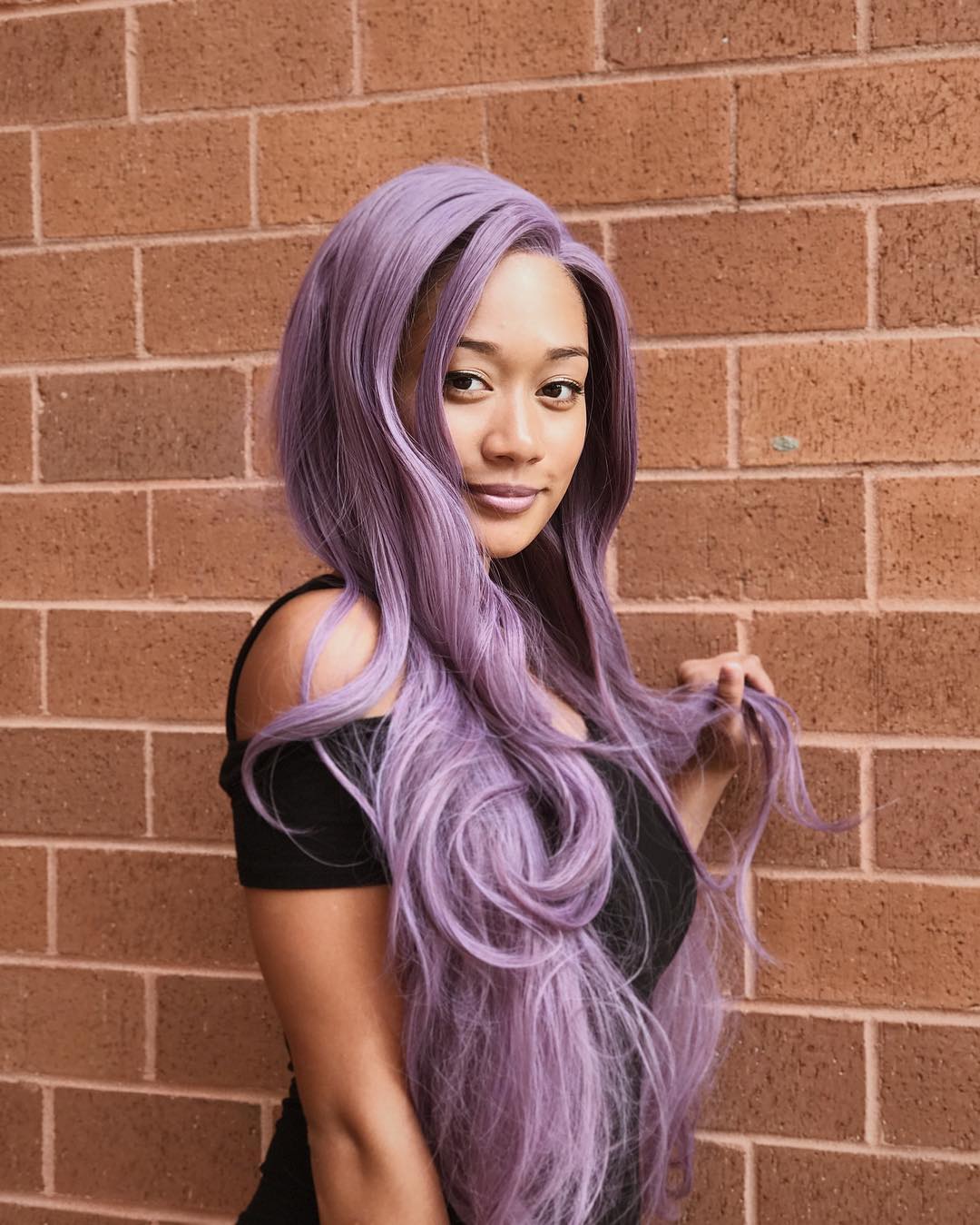 Purple wigs for on sale black women