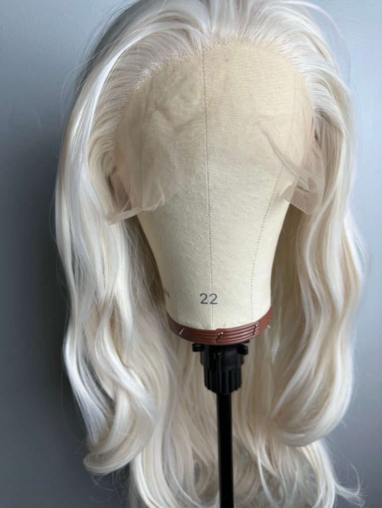 Snow white blonde lace sale front wig