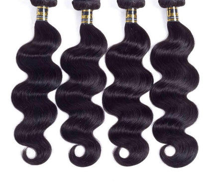 Brazilian 100% Human Remy Hair Weave 3-4 Bundles Natural Color
