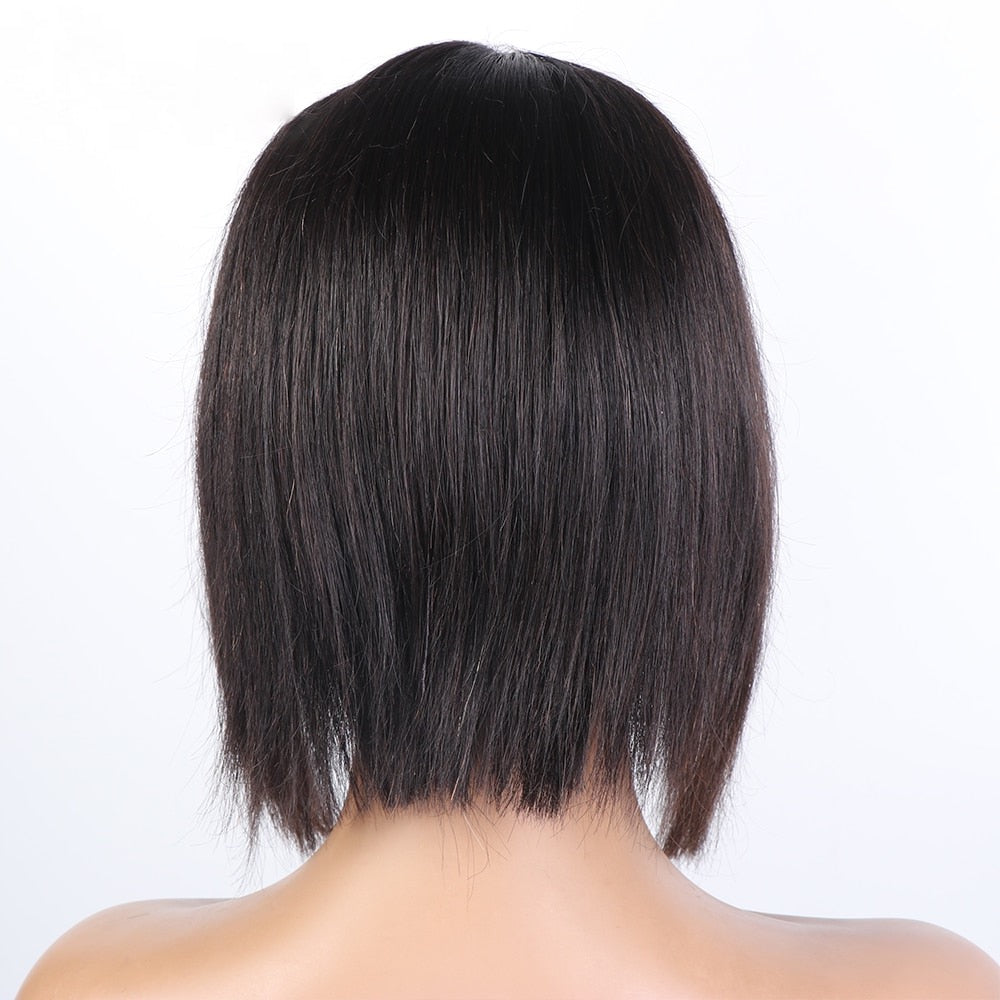 Straight Short Bob 13x5x2 T Part Lace Front Human Hair Wig