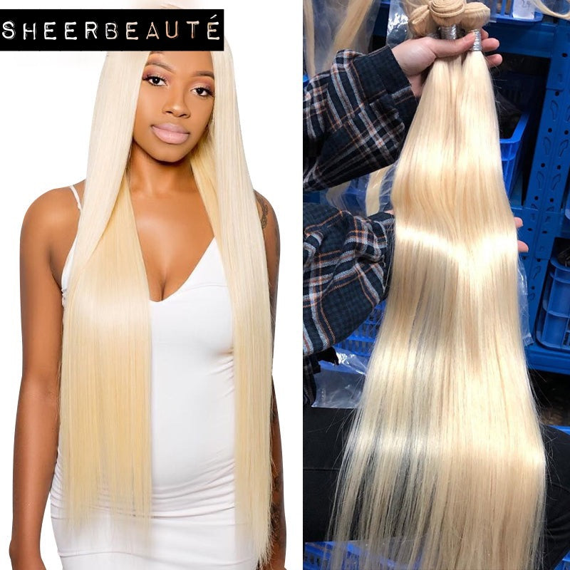 613 Honey BlondeHair Extension Brazilian Hair Weave Bundle