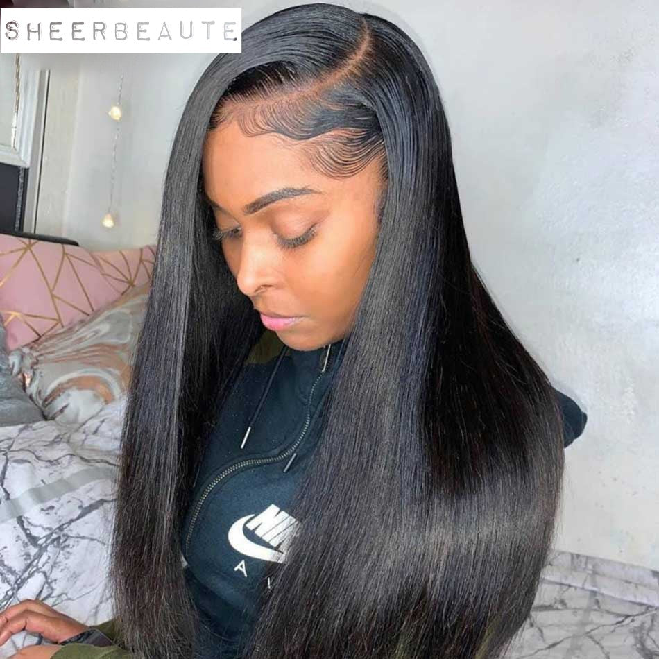 30 Inch Long Straight HD Transparent  5x5 Lace Frontal Wigs