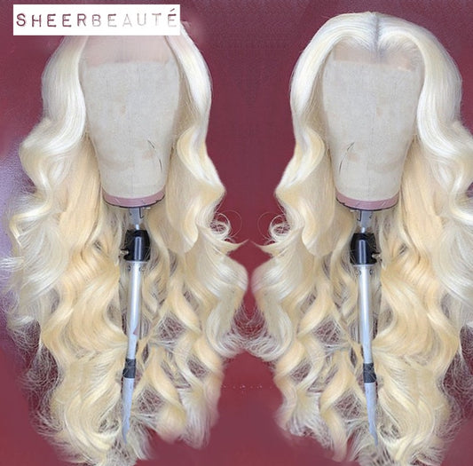 613 Blonde Human Hair Wigs | Brazilian 4x4 Lace Closure Wig