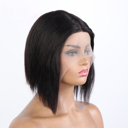 Straight Short Bob 13x5x2 T Part Lace Front Human Hair Wig