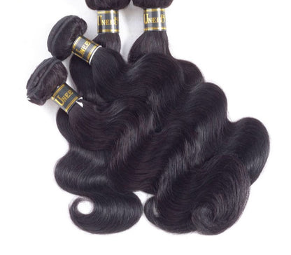 Brazilian 100% Human Remy Hair Weave 3-4 Bundles Natural Color