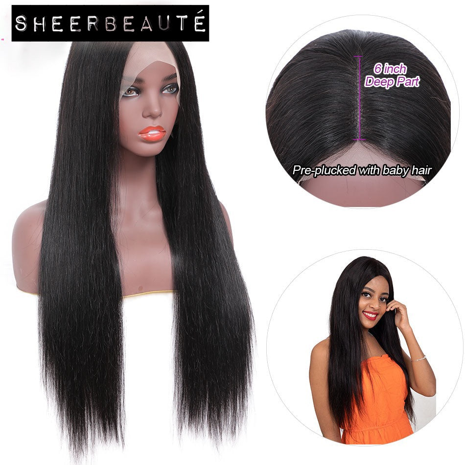 32 30 Inch Straight Lace Front Wig Bone Straight Human Hair Wig