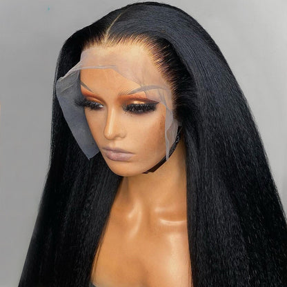 13x4 Kinky Straight HD Lace Frontal Human Hair Wig
