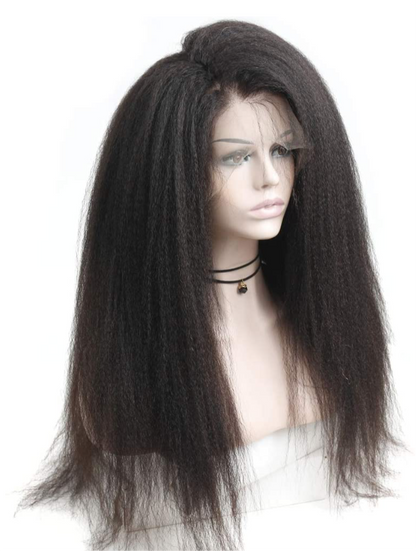 Italian  Kinky Straight Yaki Lace Human Hair Wigs