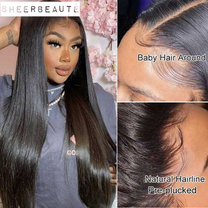 30 Inch 5x5/13x4 Straight HD Transparent Lace Frontal Wigs