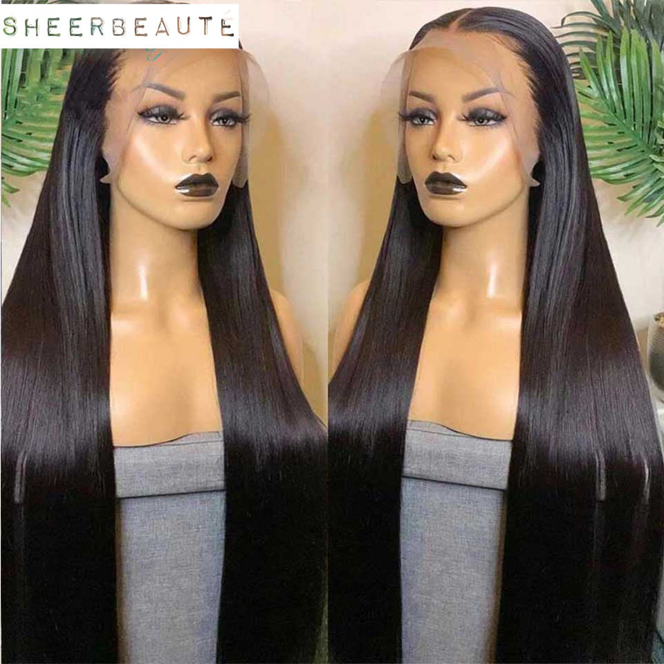 Straight  360 HD Transparent Lace Frontal 30 Inch Wigs