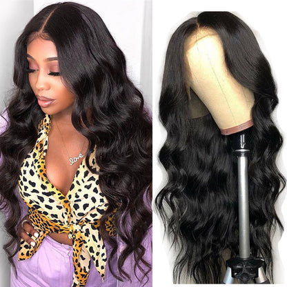 Body Wave Human Hair Lace Front Wigs Natural Hairline Pre-plucked