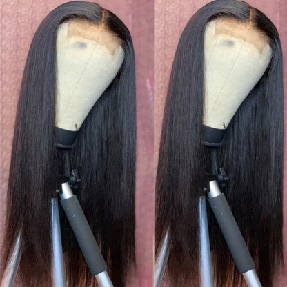 Brazilian Human Hair 13X4 Lace Frontal Wig Straight Lace Closure Wig 4X4 Lace Wig