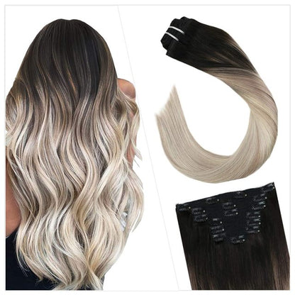 Clip in Human Hair Extensions Full Head 100g | 7 Pieces 100g/7Pcs Set
