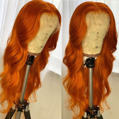 orange  body wave wig