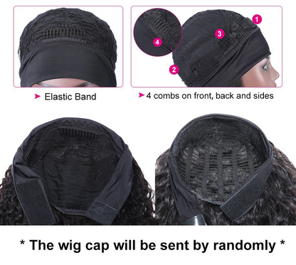 Jerry Curl Glueless Headband Wig Human Hair Wigs