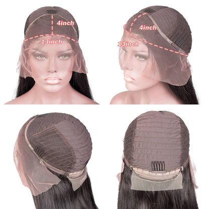 40Inch Brazilian Human Hair wIG, HD Transparent 13x4 Lace Frontal Wig –  Sheer Beauté & Jewelry