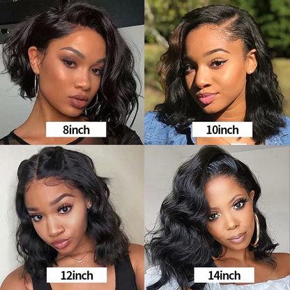 Short Bob Body Wave 13x6 Lace Frontal Human Hair |13x4 Closure Wig