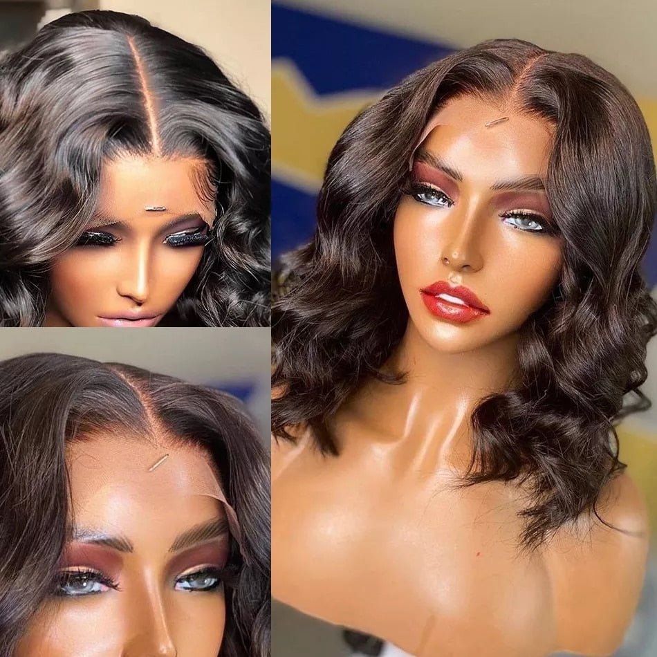 Short Bob Body Wave 13x6 Lace Frontal Human Hair |13x4 Closure Wig