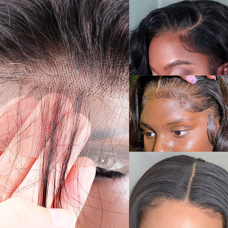 Short Bob Body Wave Highlight Human Hair T Part Lace Closure Wigs – Sheer  Beauté & Jewelry