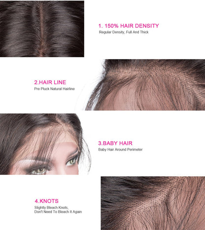 Body Wave Brazilian Human Hair 13x4 Full Hd Lace Front Wig