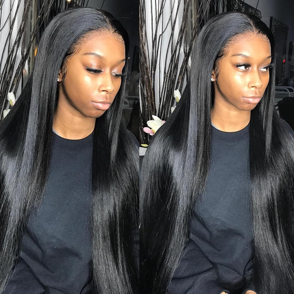 13x6 Hd Lace Frontal Human Hair Wig | 30inch Straight 5x5 Closure Wig