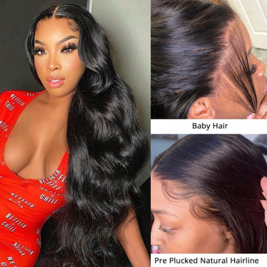 30inch 40inch Body Wave 13x6 HD Lace Frontal Human Hair Wigs