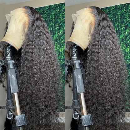 Long Deep Wave Lace Frontal Human Hair Wig