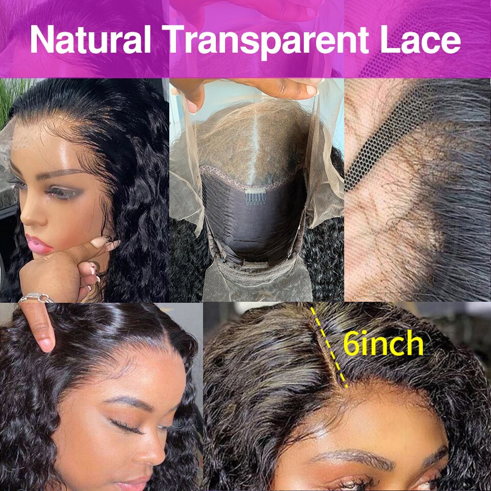 Brazilian Deep Wave 13X6 HD Lace Front Human Hair Wigs