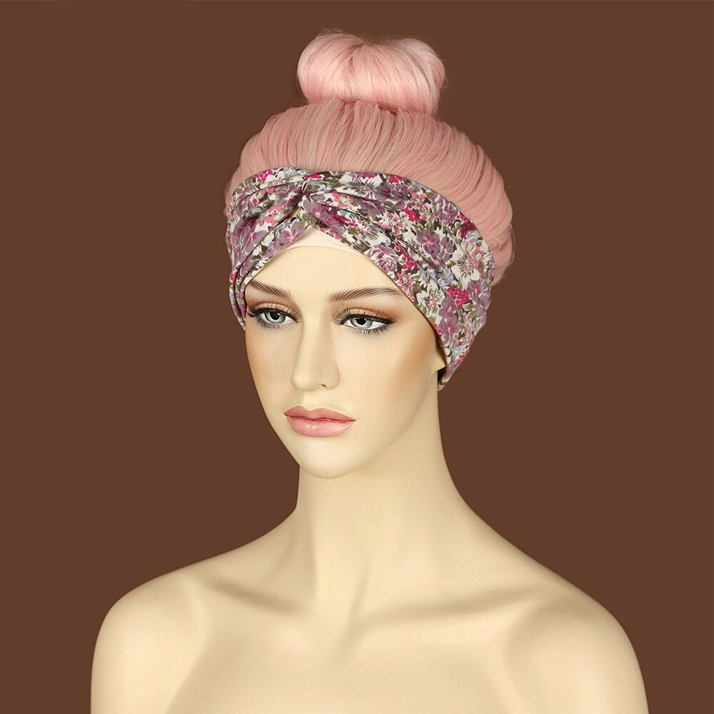 Pink Wavy Glueless Headband Wigs