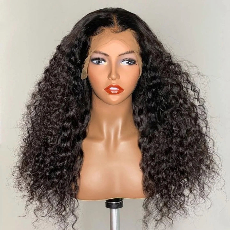 13x4 Kinky Curly Human Hair Lace Frontal Wig